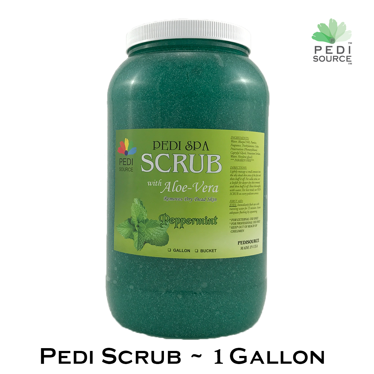 Pedi Scrub ~ 1 Gallon (Available in 8 Scents) – PediSource Nail Supply