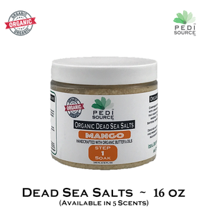 Organic Dead Sea Salts ~ 16 oz (Available in 5 Scents)