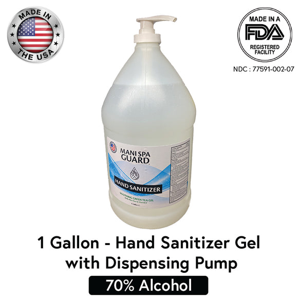 MANI SPA GUARD - 1 Gallon with PUMP - Hand Sanitizer Gel