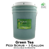 Pedi Scrub ~ 5 Gallon Bucket ~ Green Tea