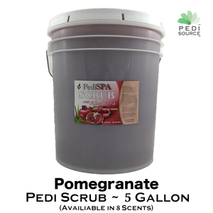 Pedi Scrub ~ 5 Gallon Bucket ~ Pomegranate