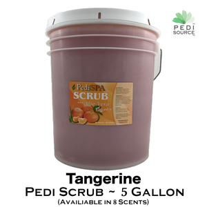 Pedi Scrub ~ 5 Gallon Bucket ~ Tangerine