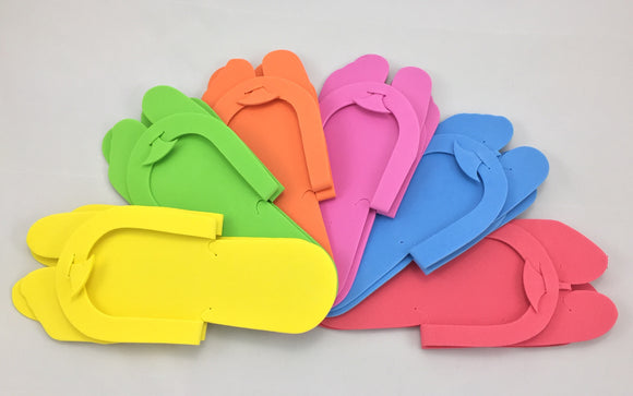 Pedicure Slippers - Pre-Folded - 12 Pairs