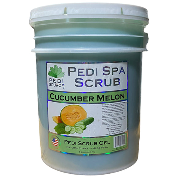 Pedi Scrub ~ 5 Gallon Bucket ~ Cucumber Melon